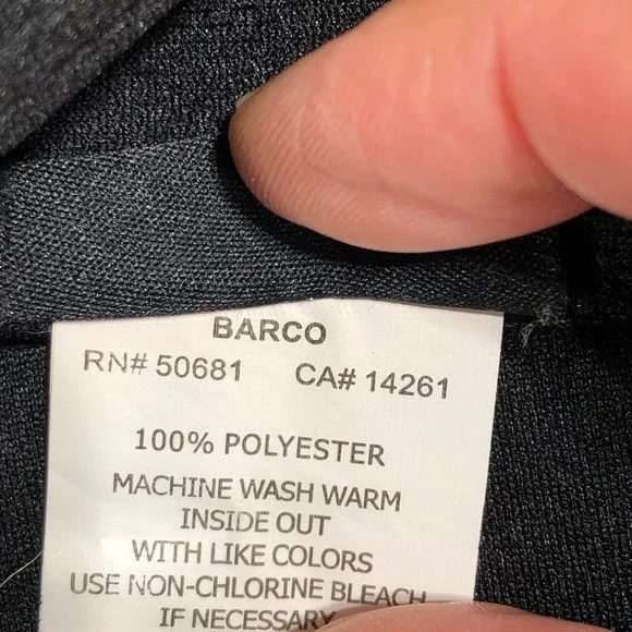 Barco Chef Shirt Mens Medium Black Short Sleeve Uniform Mock Neck Button Front - Picture 6 of 7